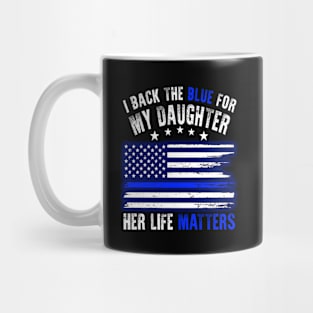 Back the blue for my daughter Mug